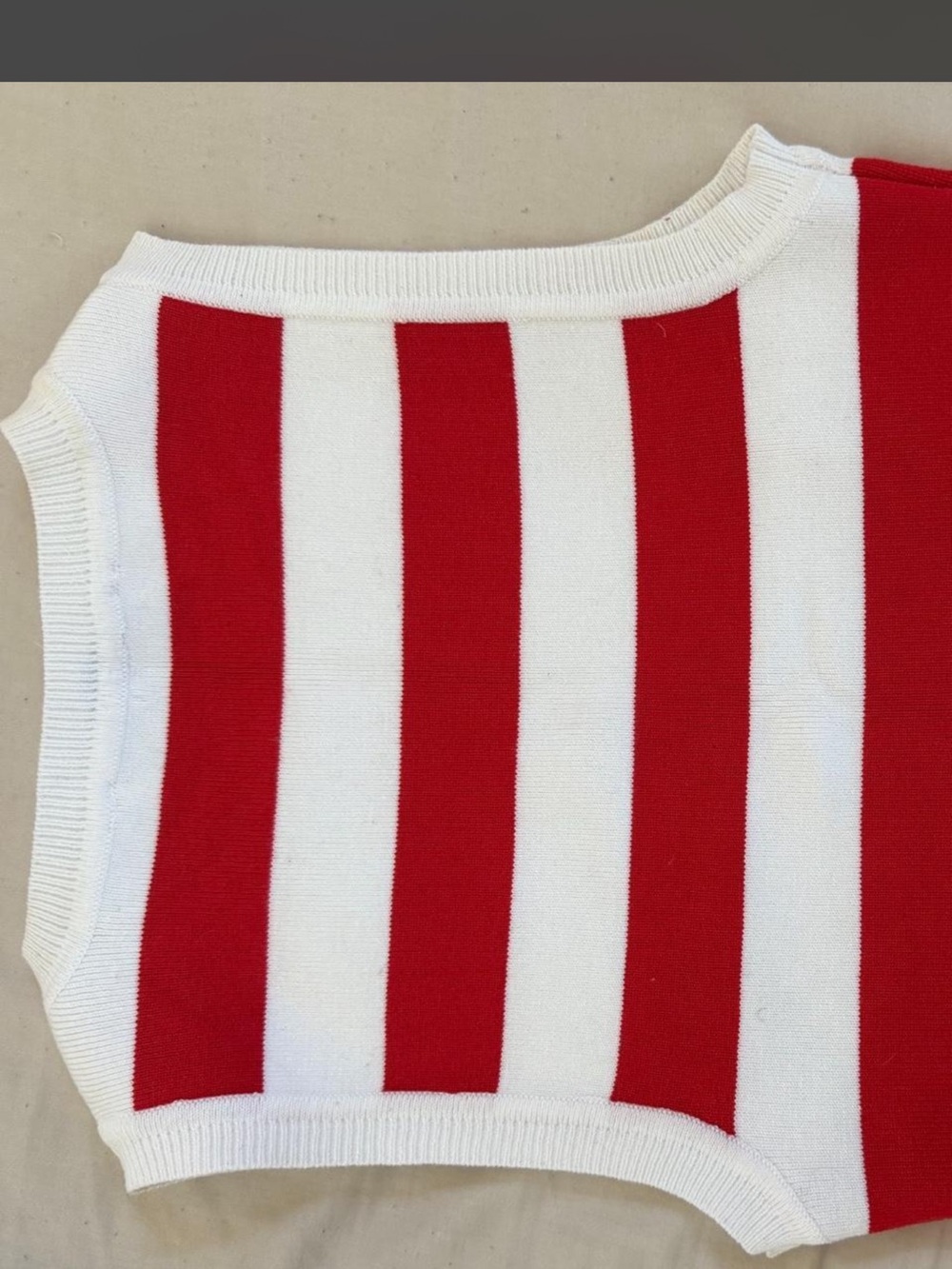 Zara red + white striped tank top Size S - Picture 3 of 3